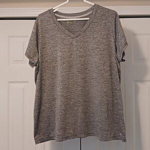 #150 3/$18 - Xersion Gray Short Sleeve Top Size 2X